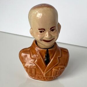 Vintage President General Eisenhower Salt And Pepper Shaker We Like Ike